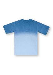 Blue Ombre Loose-Fit T-shirt