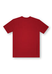 Red Crew Neck Basics T-shirt