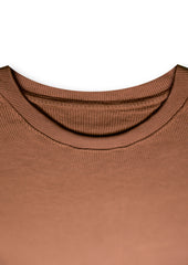 Brown Waffle Loose Fit T-Shirt