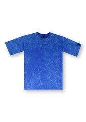 Blue Acid Wash Loose-Fit T-shirt