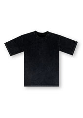 Black Skull Acid Wash Loose-Fit T-shirt