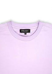 Purple Crew Neck Basics T-shirt