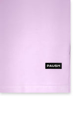 Purple Crew Neck Basics T-shirt